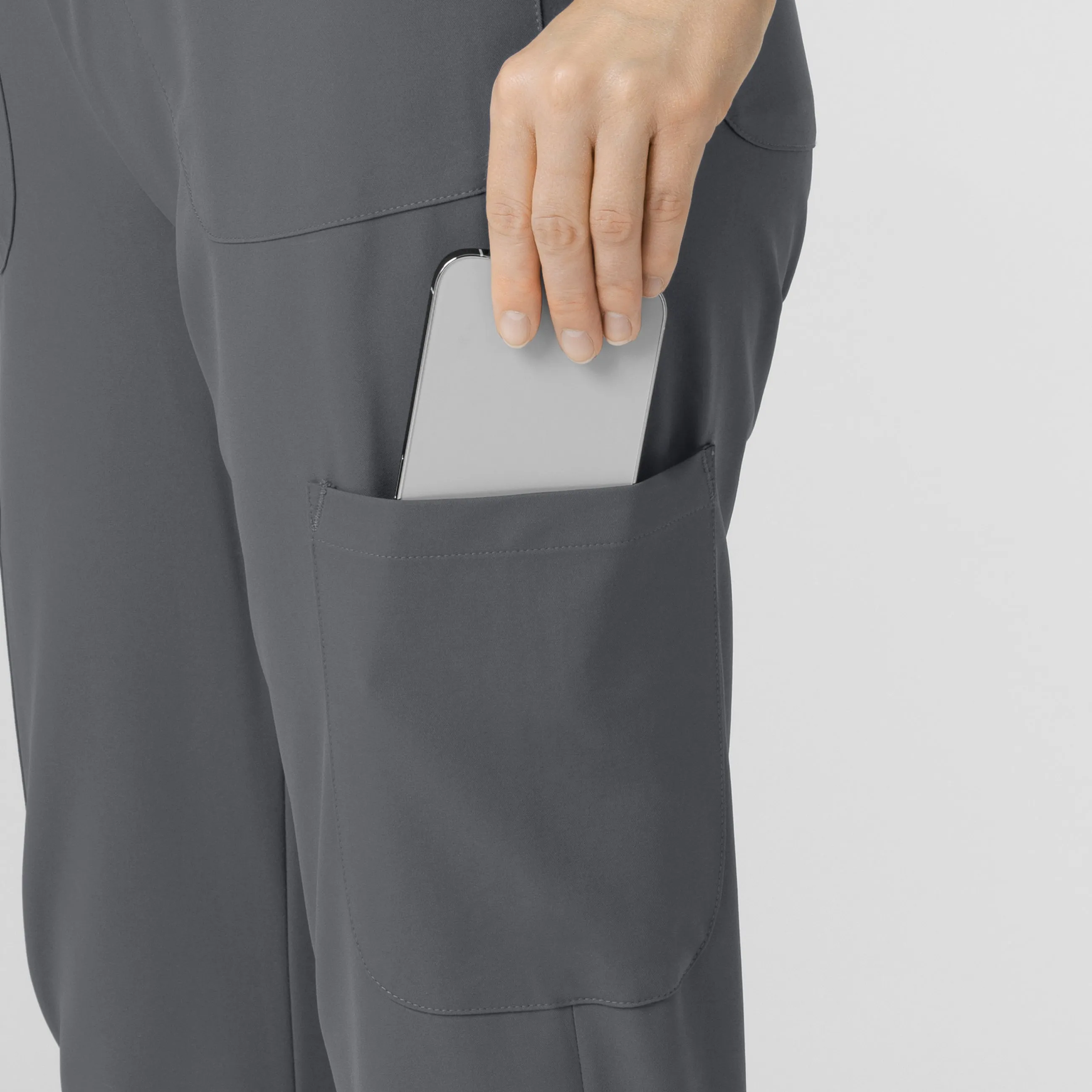 Thrive 5522 Convertible Stirrup Jogger Scrub Pants Pewter