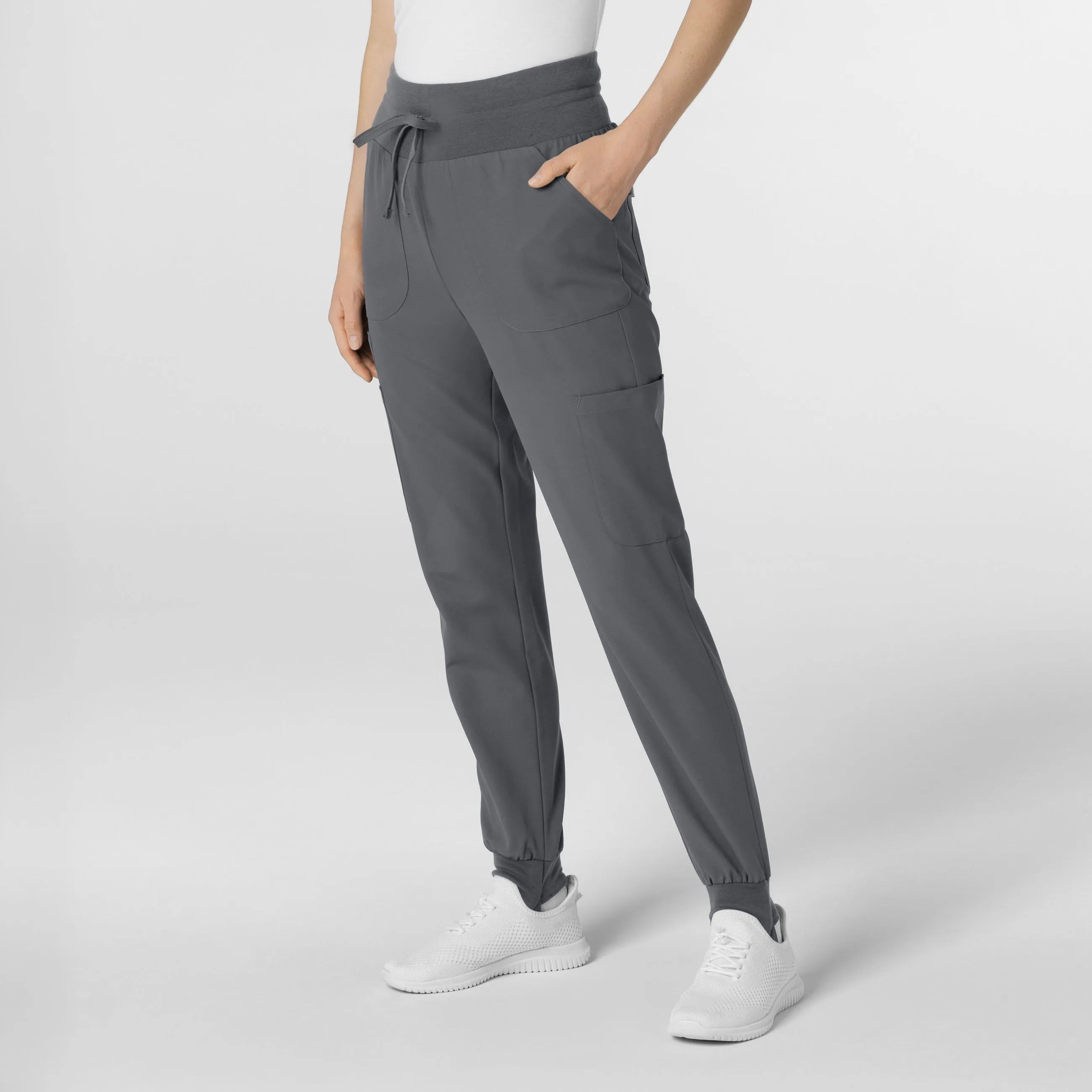 Thrive 5522 Convertible Stirrup Jogger Scrub Pants Pewter