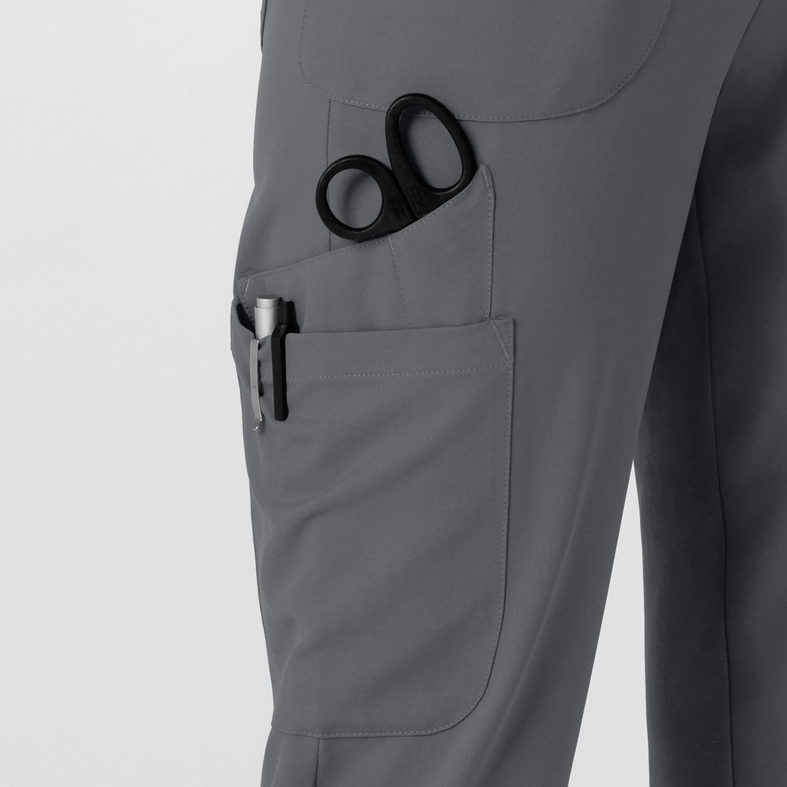 Thrive 5522 Convertible Stirrup Jogger Scrub Pants Pewter