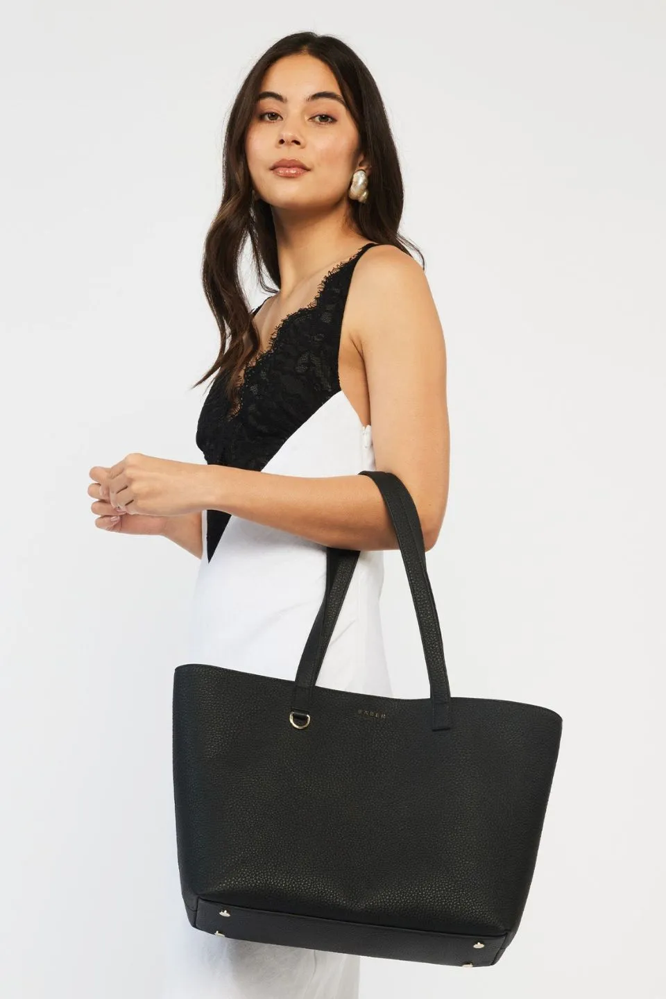Tilbury Black   Bronze Foil Shoulder Bag