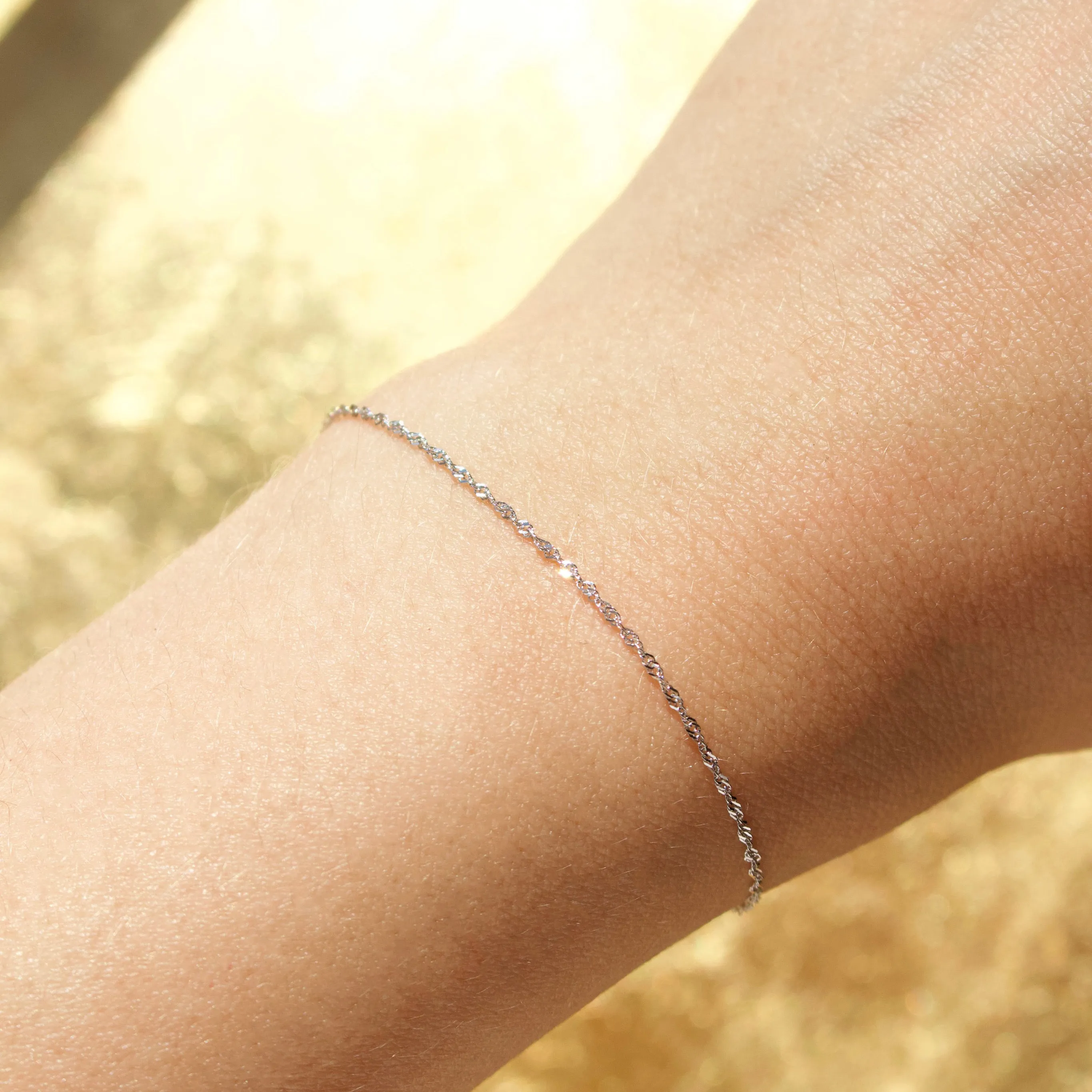 Treasured Dainty Singapore Chain Bracelet