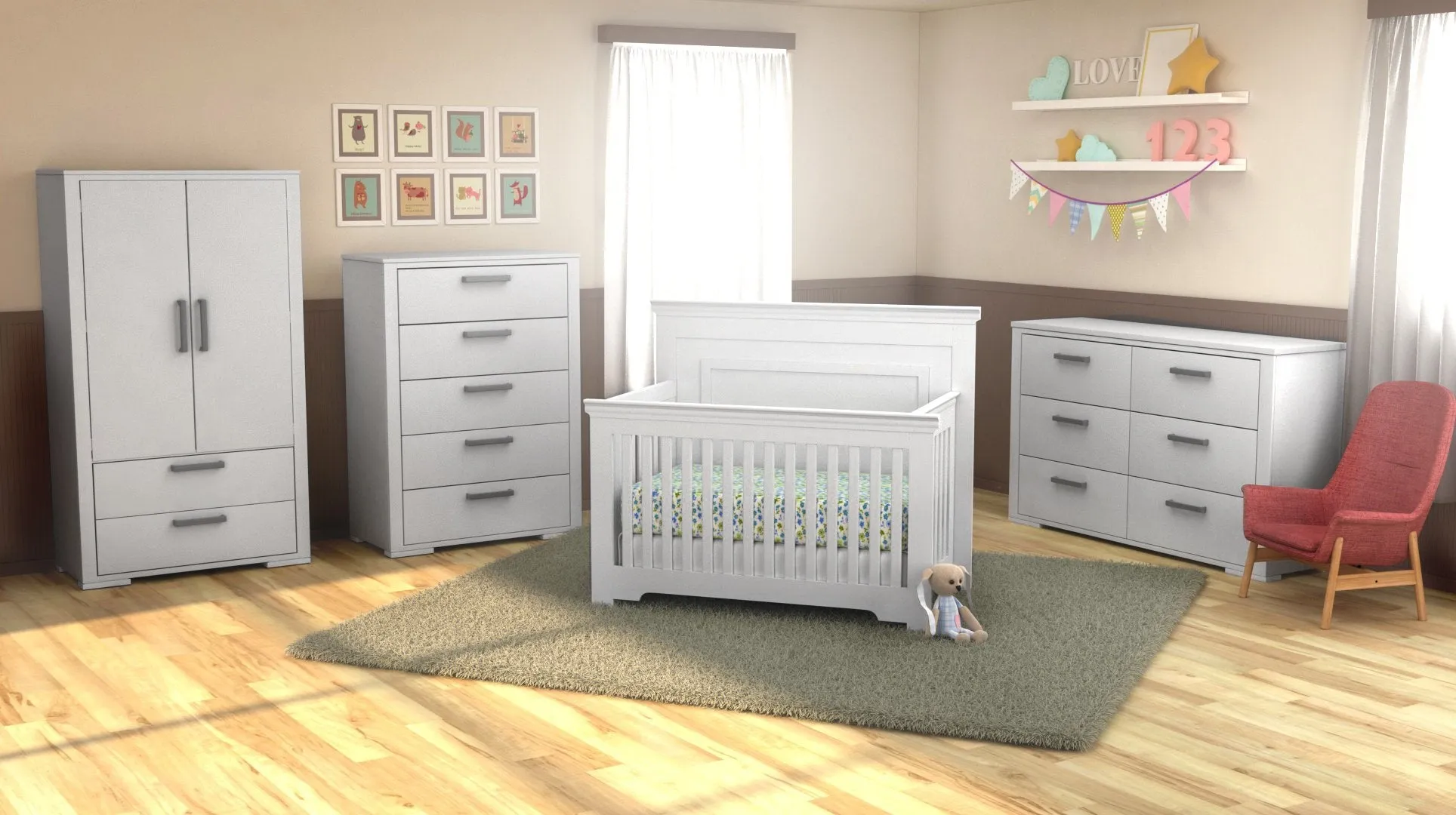 Trio collection karlstad - white