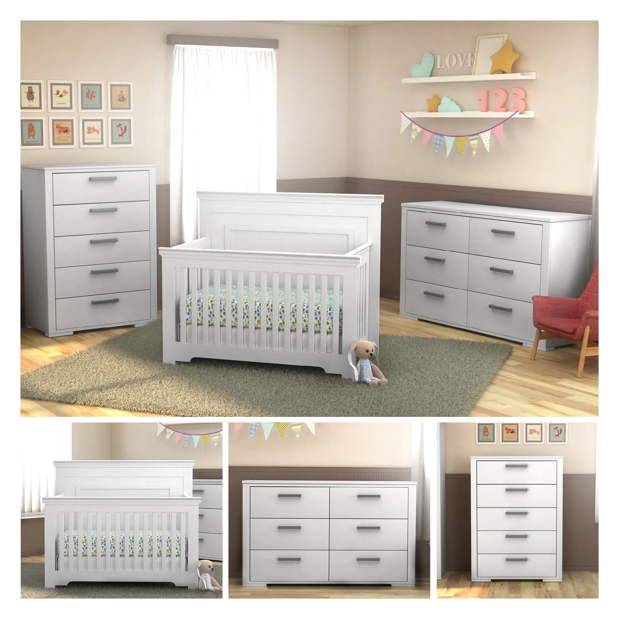 Trio collection karlstad - white