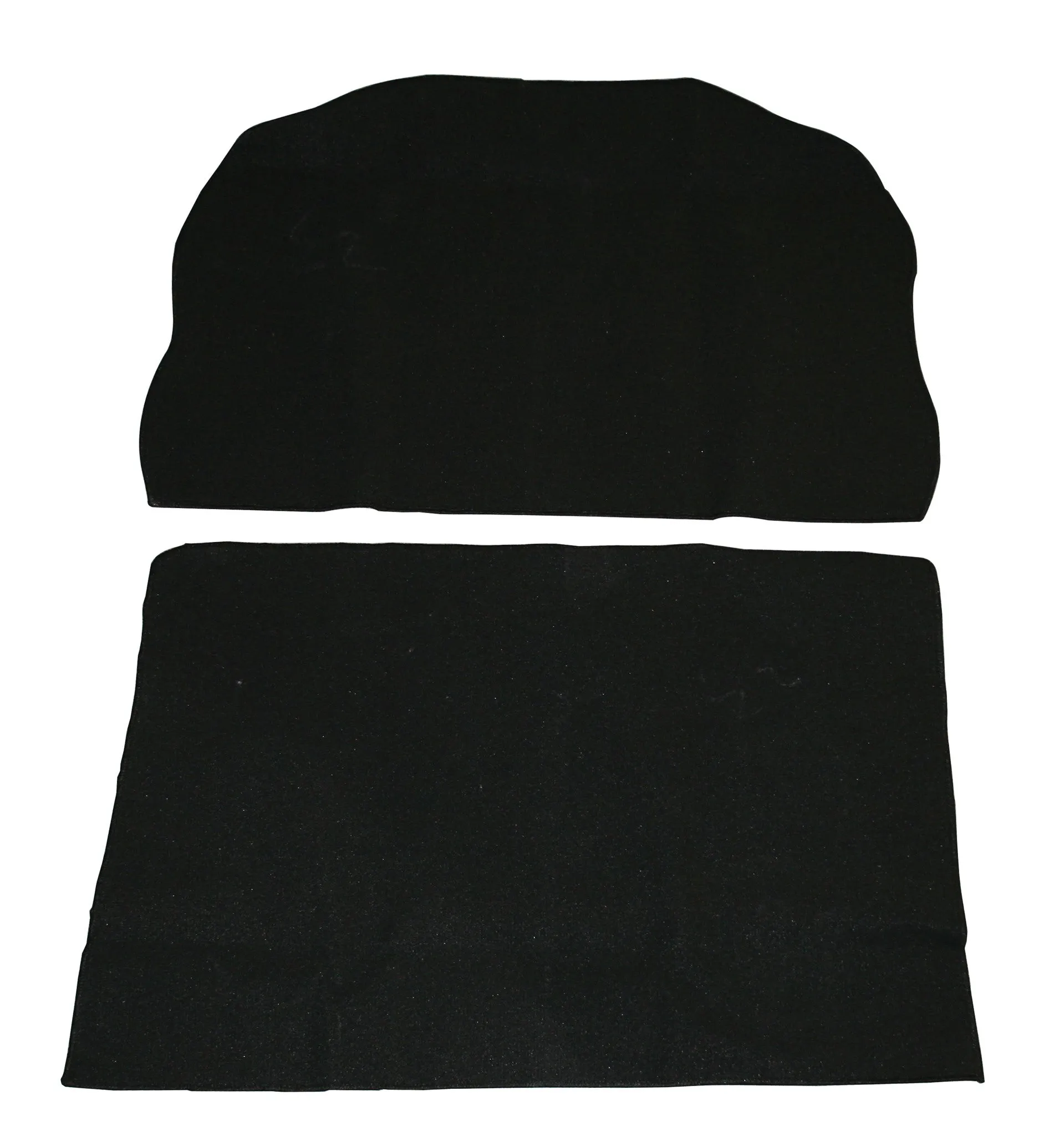 TRUNK CARPET KIT, BLACK, SUPER BEETLE 71-72 SEDAN & CONV