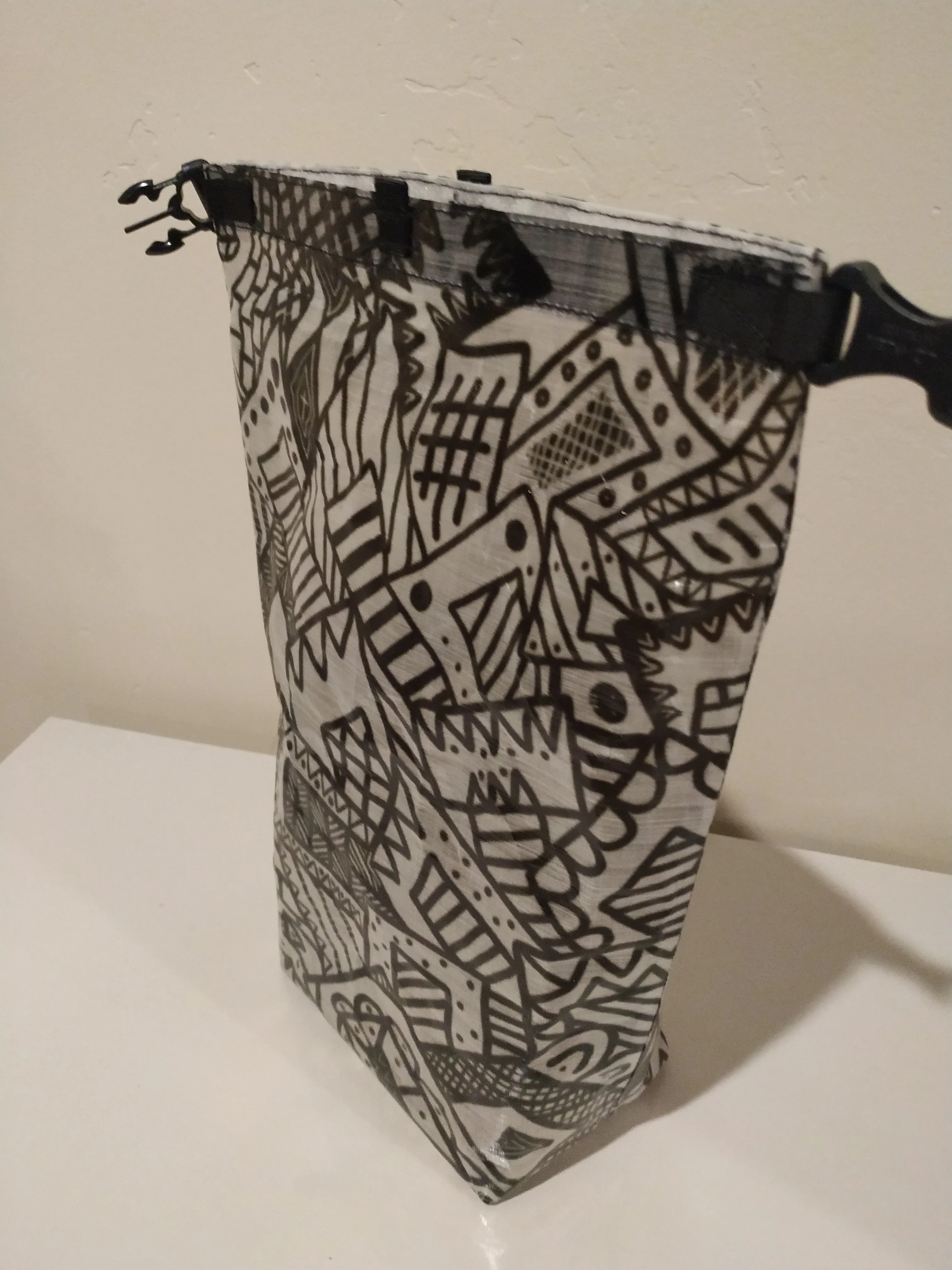 Ultralight Small Dry Bag - B&W Coloring Book Dyneema