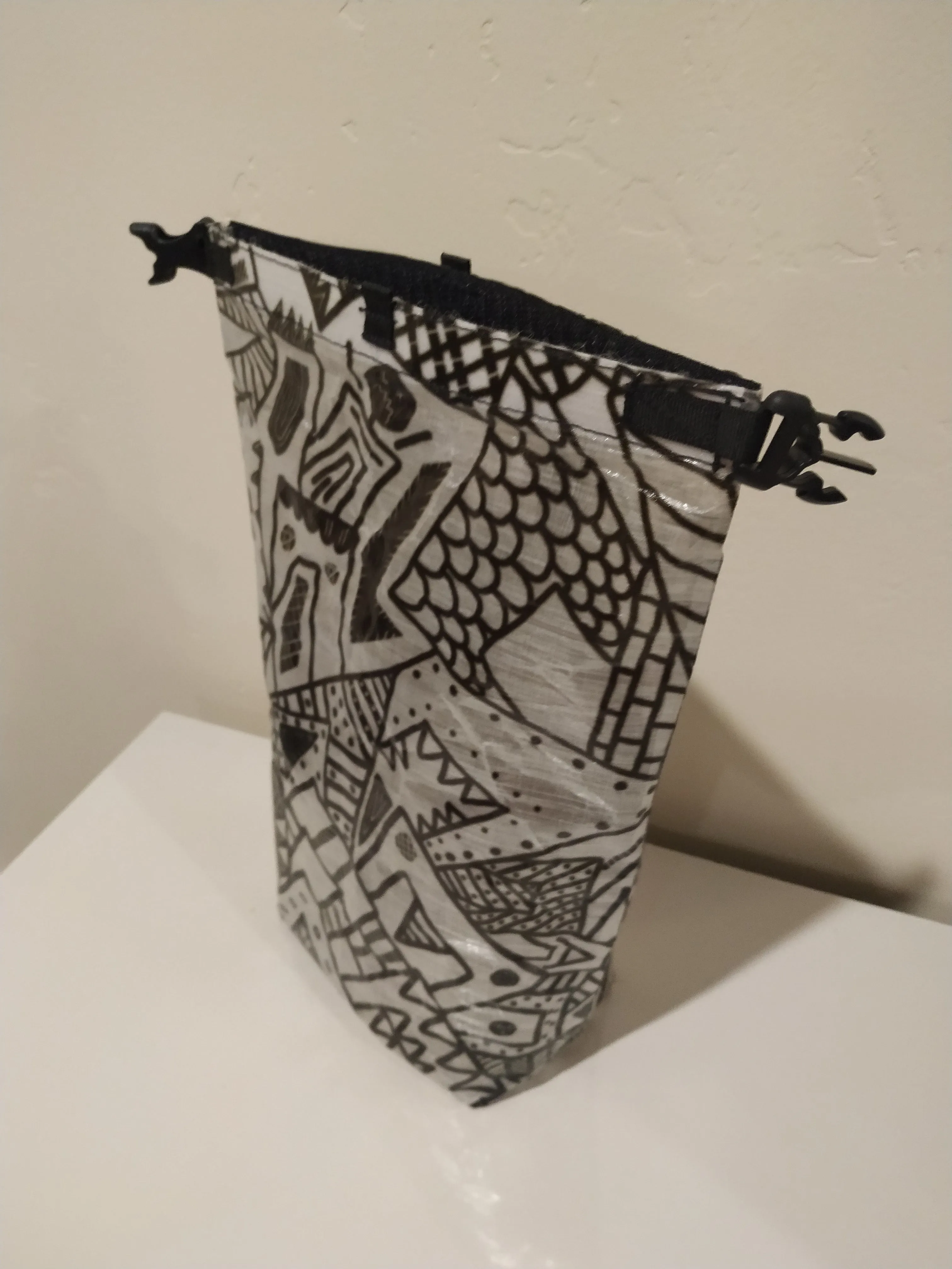 Ultralight Small Dry Bag - B&W Coloring Book Dyneema