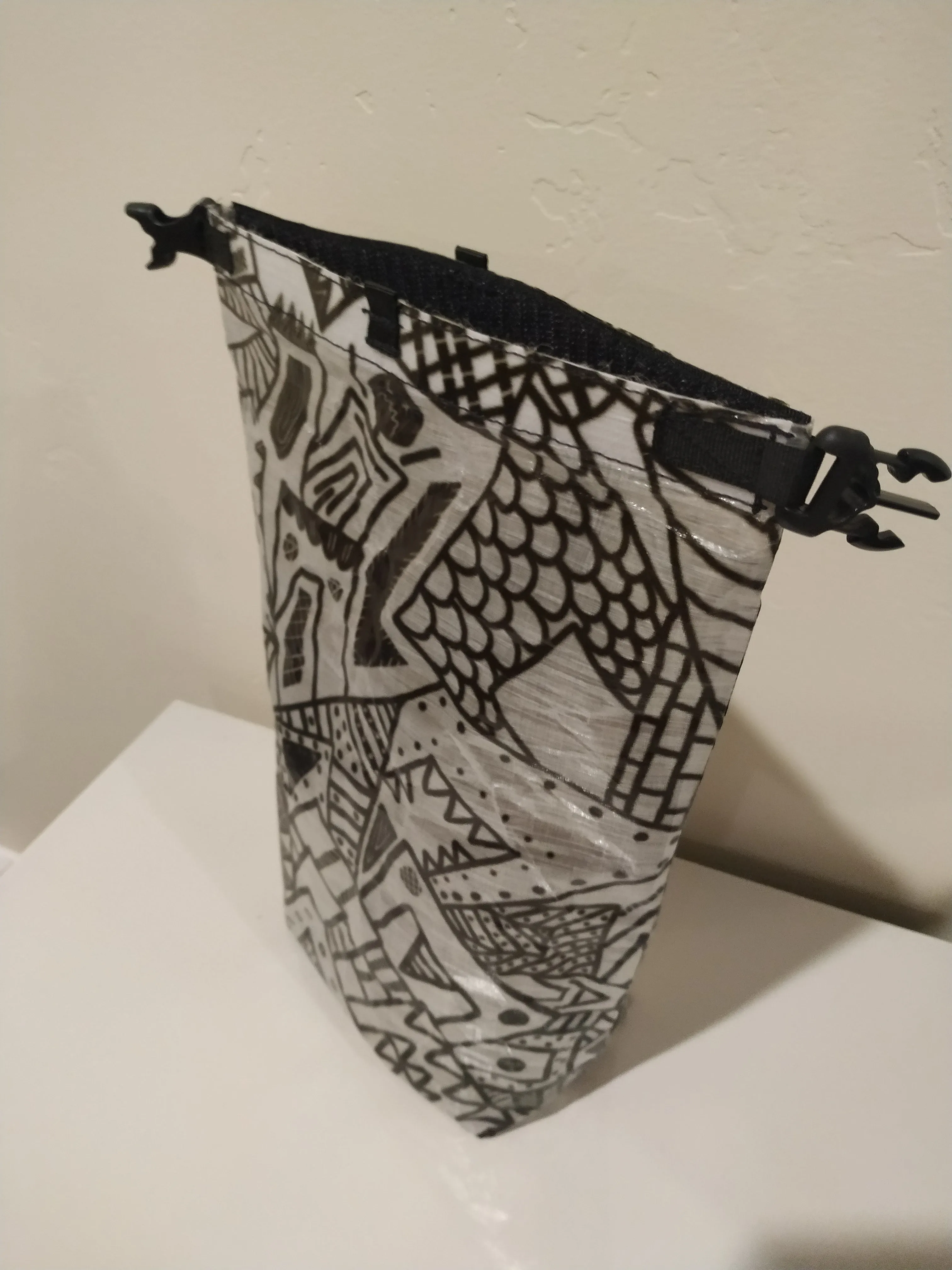 Ultralight Small Dry Bag - B&W Coloring Book Dyneema