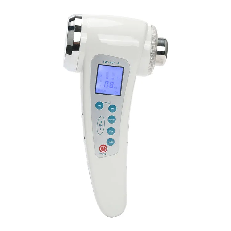 Ultrasonic Face Massager LED Light Facial Skin Care Tools