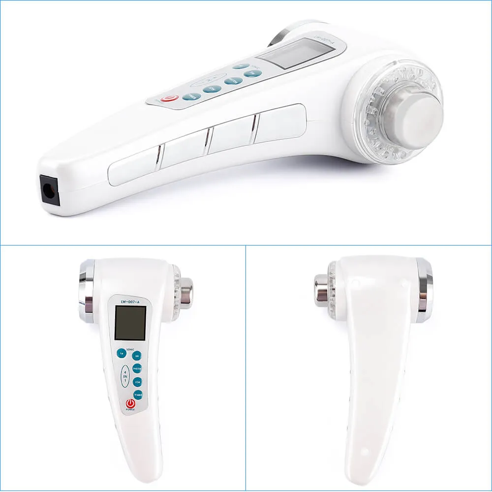 Ultrasonic Face Massager LED Light Facial Skin Care Tools