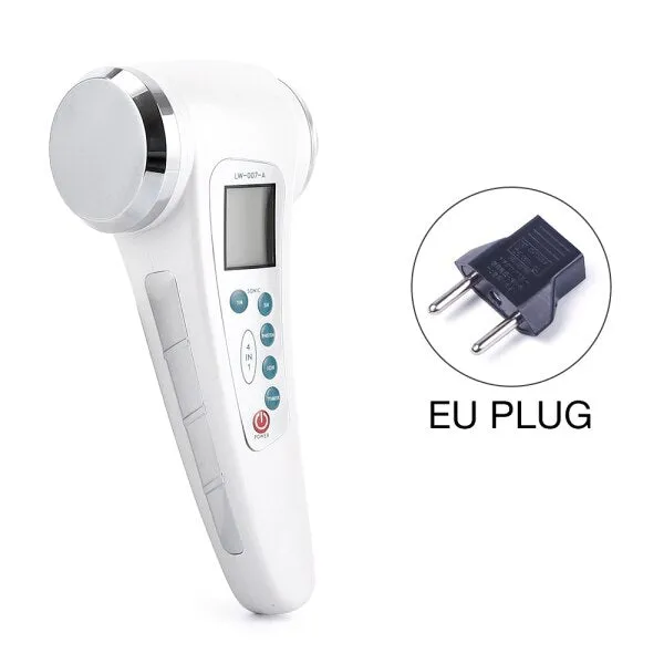 Ultrasonic Face Massager LED Light Facial Skin Care Tools