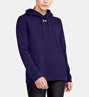 Under Armour Women's UA Hustle Fleece Hoodie Purple - XXL