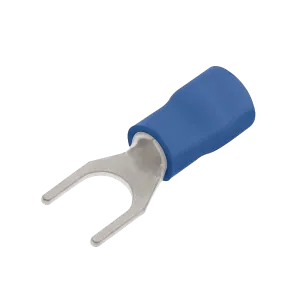 Unicrimp QBF5 Blue Fork Terminal 5mm (100 Pack)