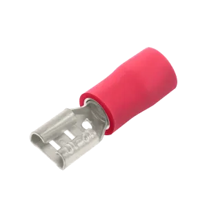 Unicrimp QRPO28F5 100 X Red Fmale Pushon  2.8mm & .5mm Tab (100 Pack)