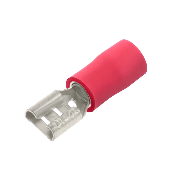 Unicrimp QRPO28F5 100 X Red Fmale Pushon  2.8mm & .5mm Tab (100 Pack)