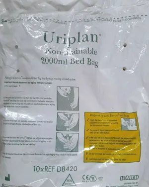 URIPLAN Non-Drainable Bed Bag 2000ml x 10 bags (D8420)