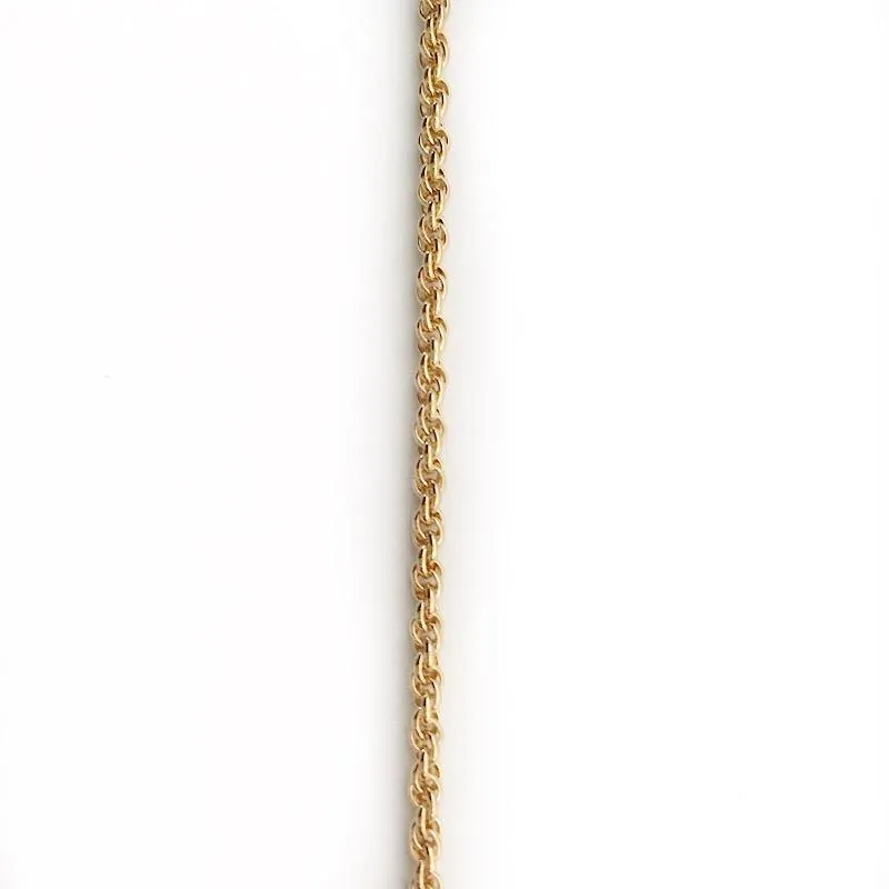 Very Small Gold Rope Chain by the Inch (#502)