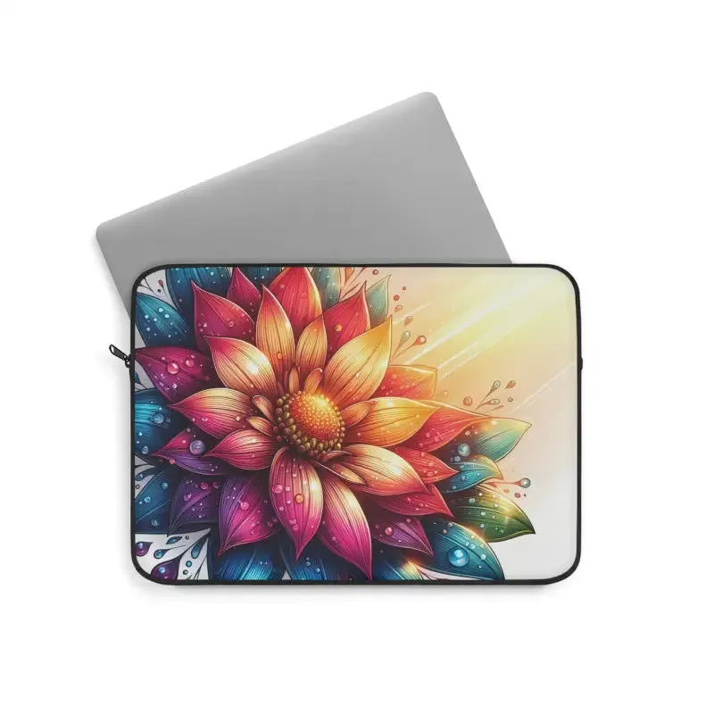 Vibrant Flower Laptop Sleeve for Trendy Fashion
