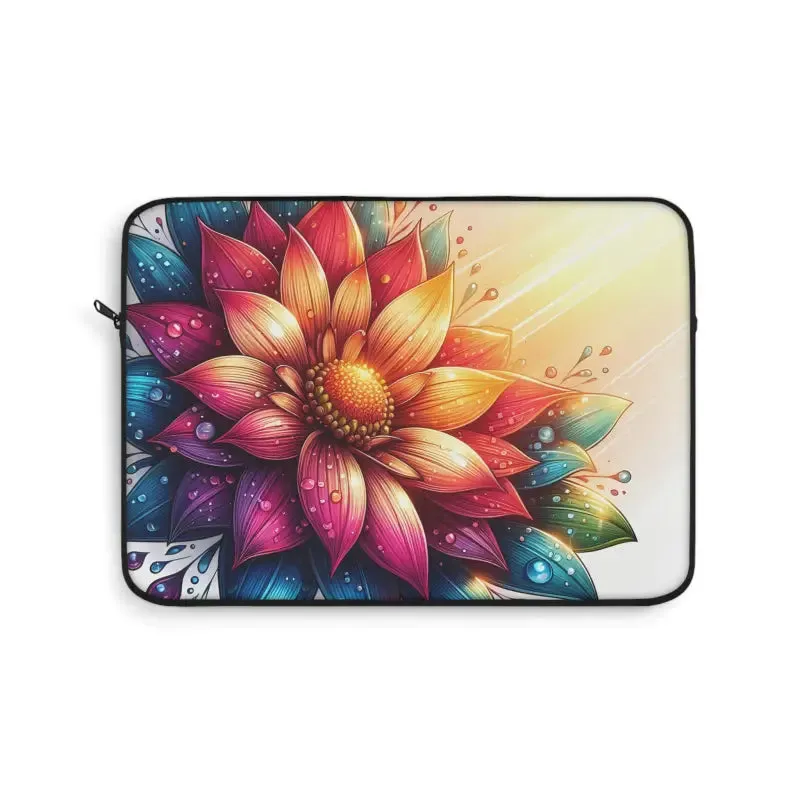 Vibrant Flower Laptop Sleeve for Trendy Fashion