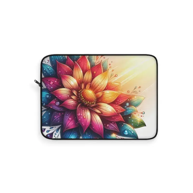 Vibrant Flower Laptop Sleeve for Trendy Fashion