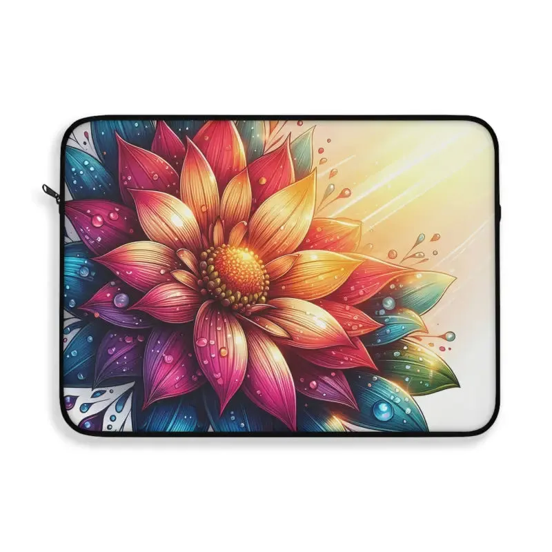 Vibrant Flower Laptop Sleeve for Trendy Fashion