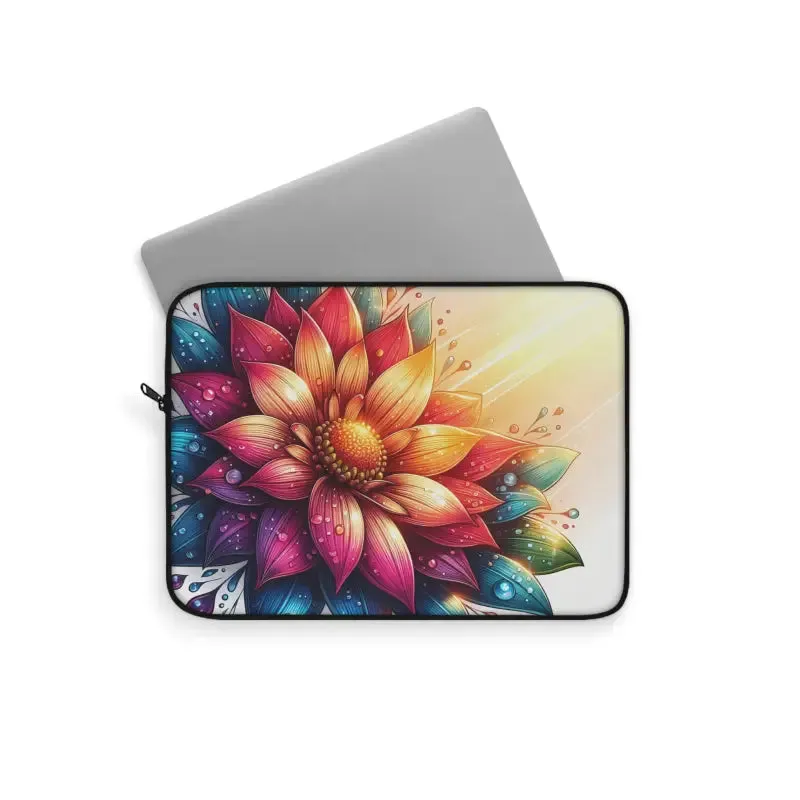 Vibrant Flower Laptop Sleeve for Trendy Fashion