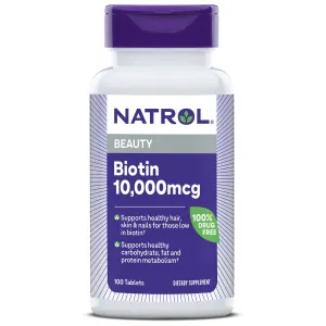 Viên Uống Mọc Tóc Natrol Biotin Beauty 10.000mcg 100 viên