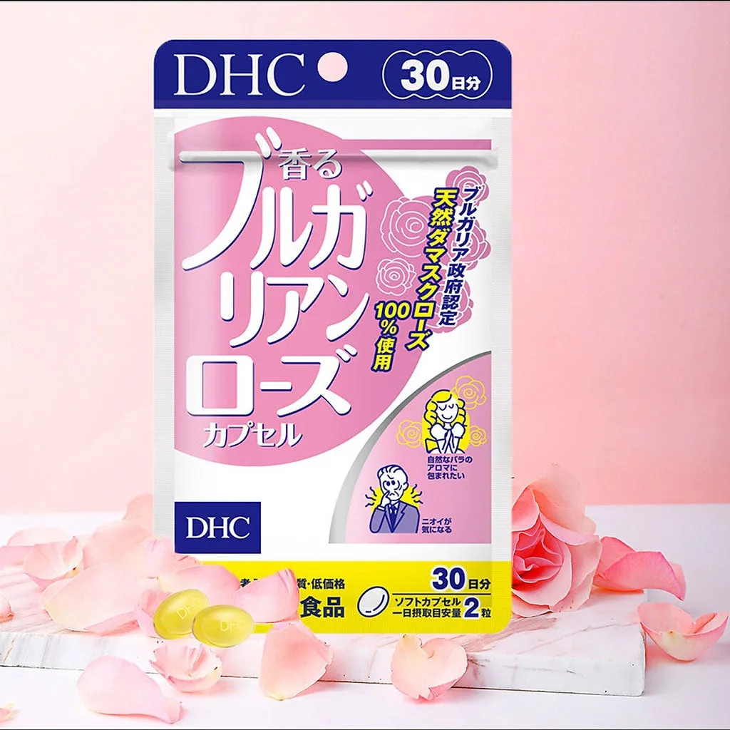Viên Uống Thơm Cơ Thể DHC Nhật Bản từ Tinh Dầu Hoa Hồng 40 viên