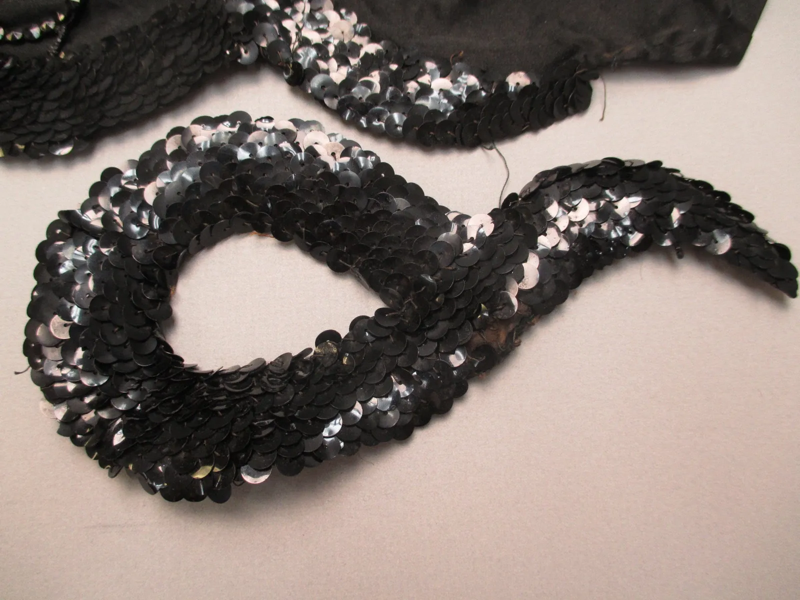 Vintage 1920s Handmade Sequin Appliques