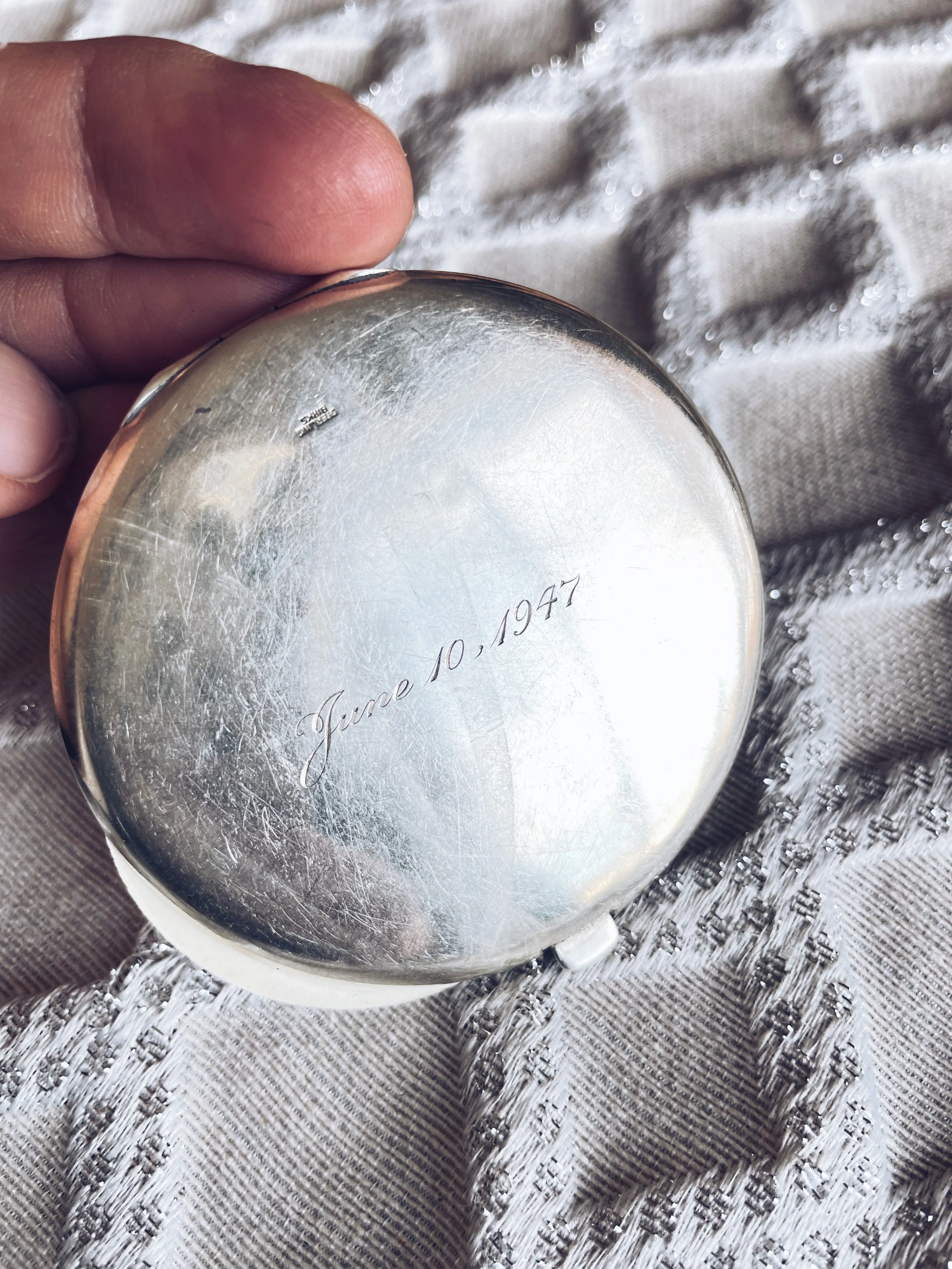 Vintage Birks Sterling Silver Makeup Compact