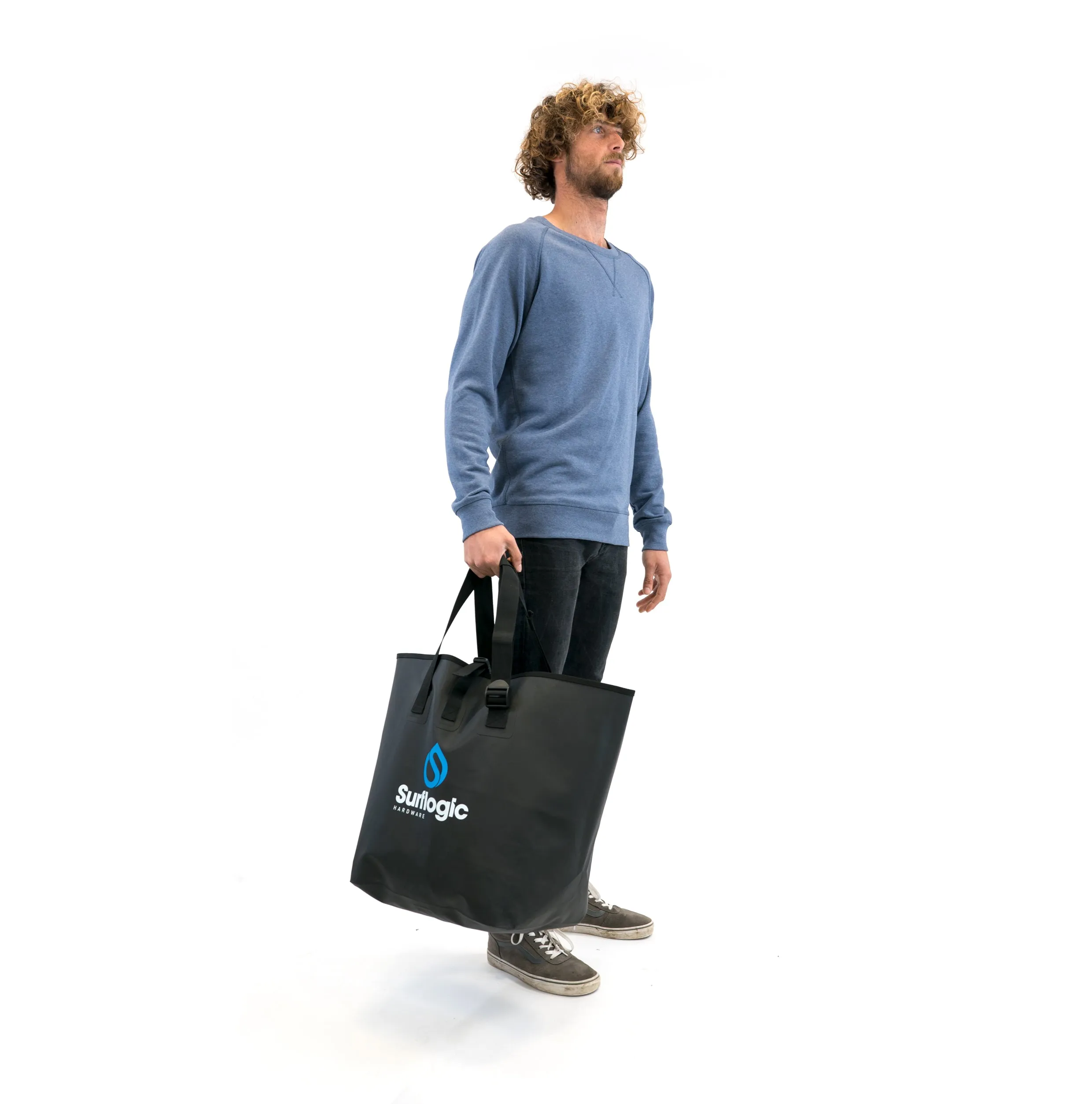 Waterproof Beach Bucket Bag - Black