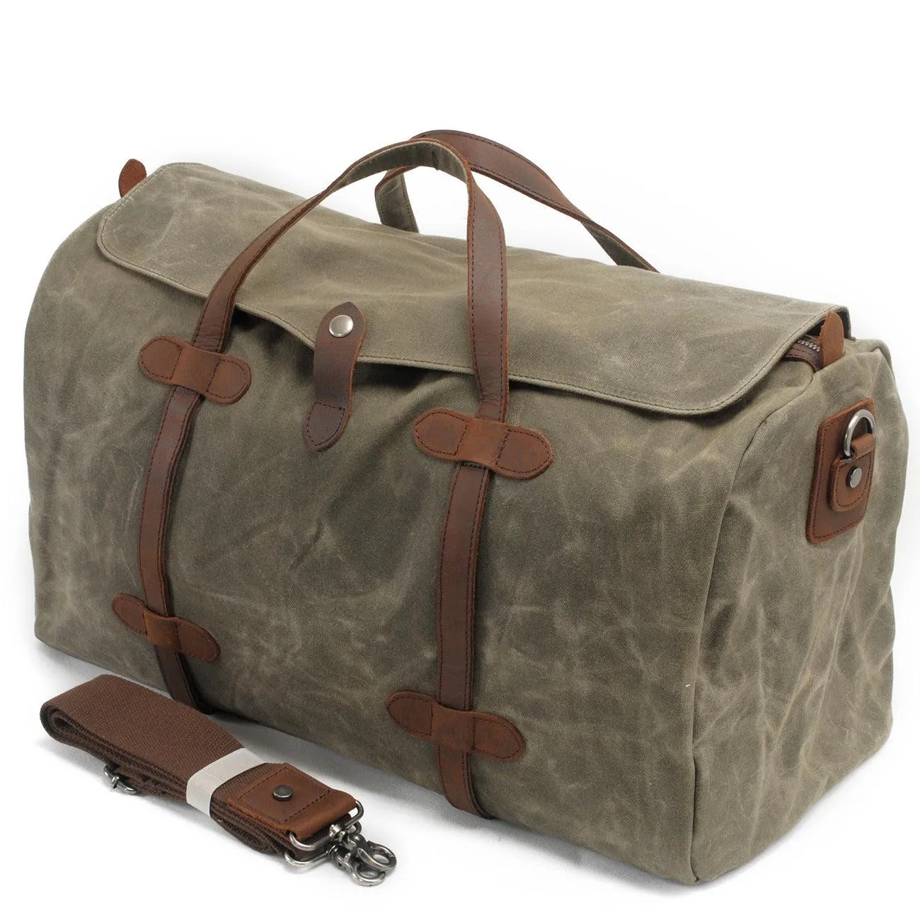 Waxed Canvas Duffle Bag Waterproof for Travel
