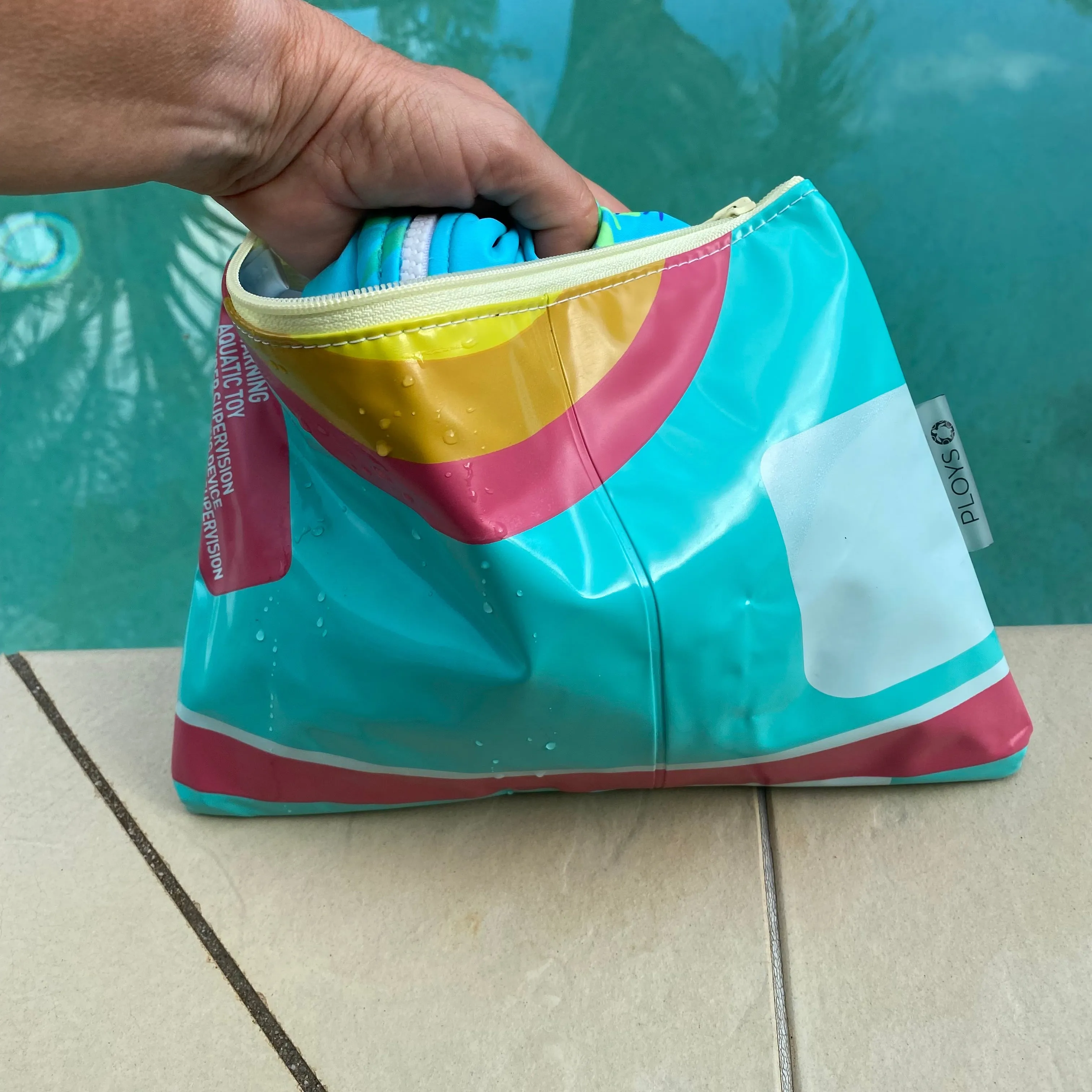 Wet Bag Medium, Zippered Pouch, Maxi Purse - ex inflatables - variety of colours