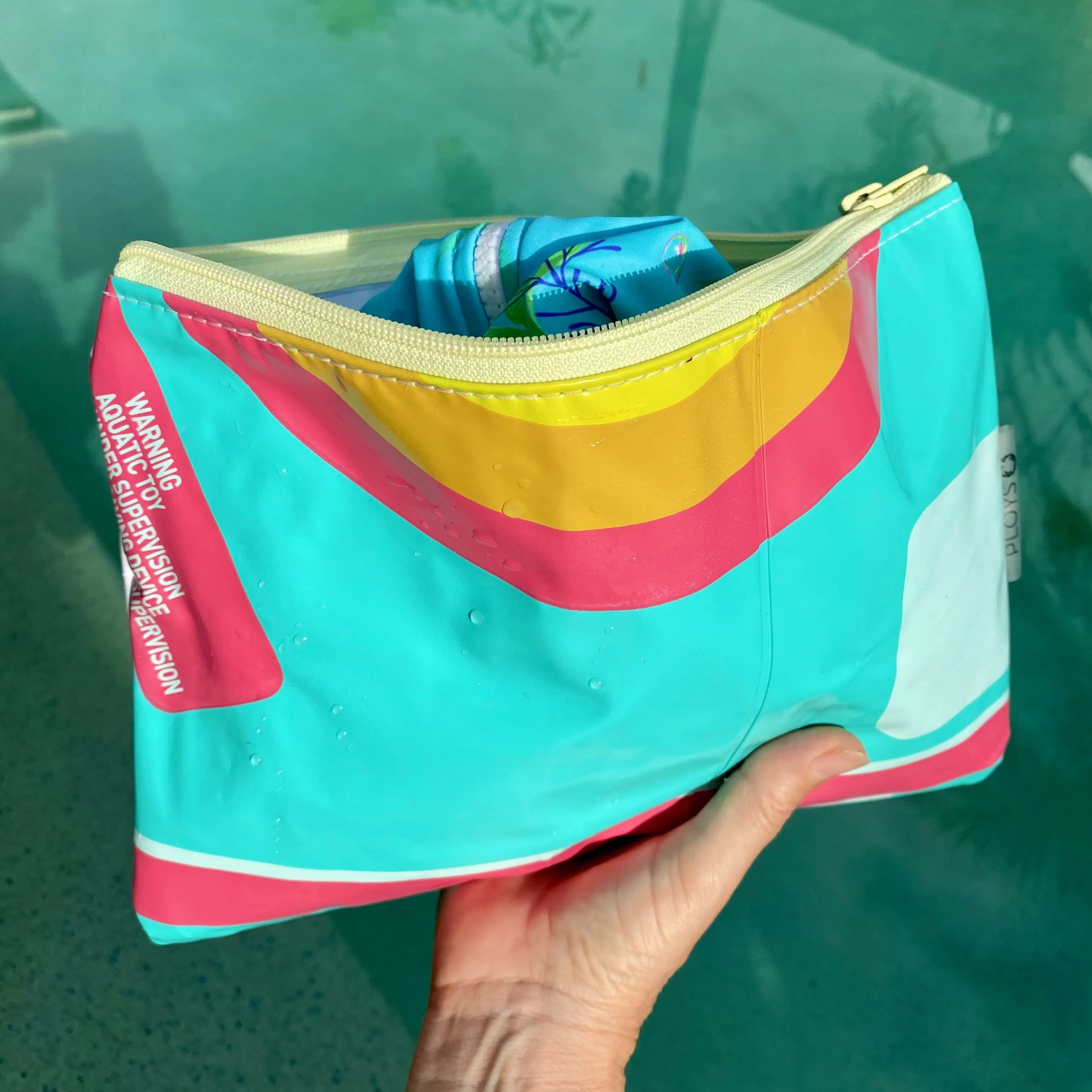 Wet Bag Medium, Zippered Pouch, Maxi Purse - ex inflatables - variety of colours