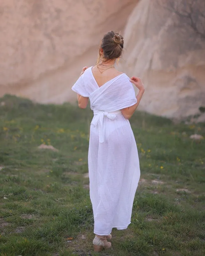 White Convertible Maxi Dress