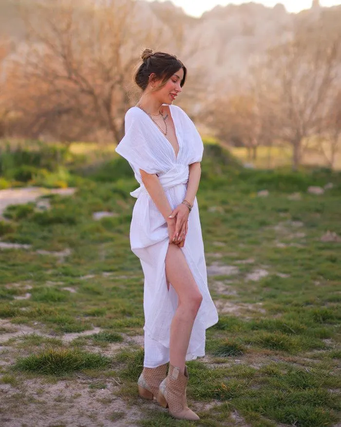White Convertible Maxi Dress