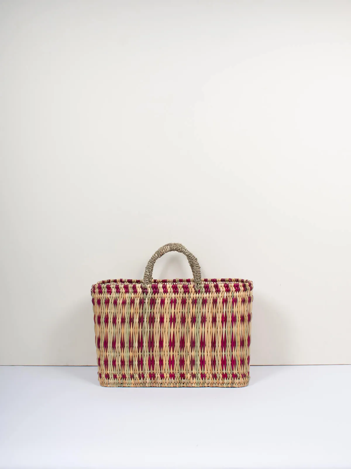 Woven Reed Basket, Violet