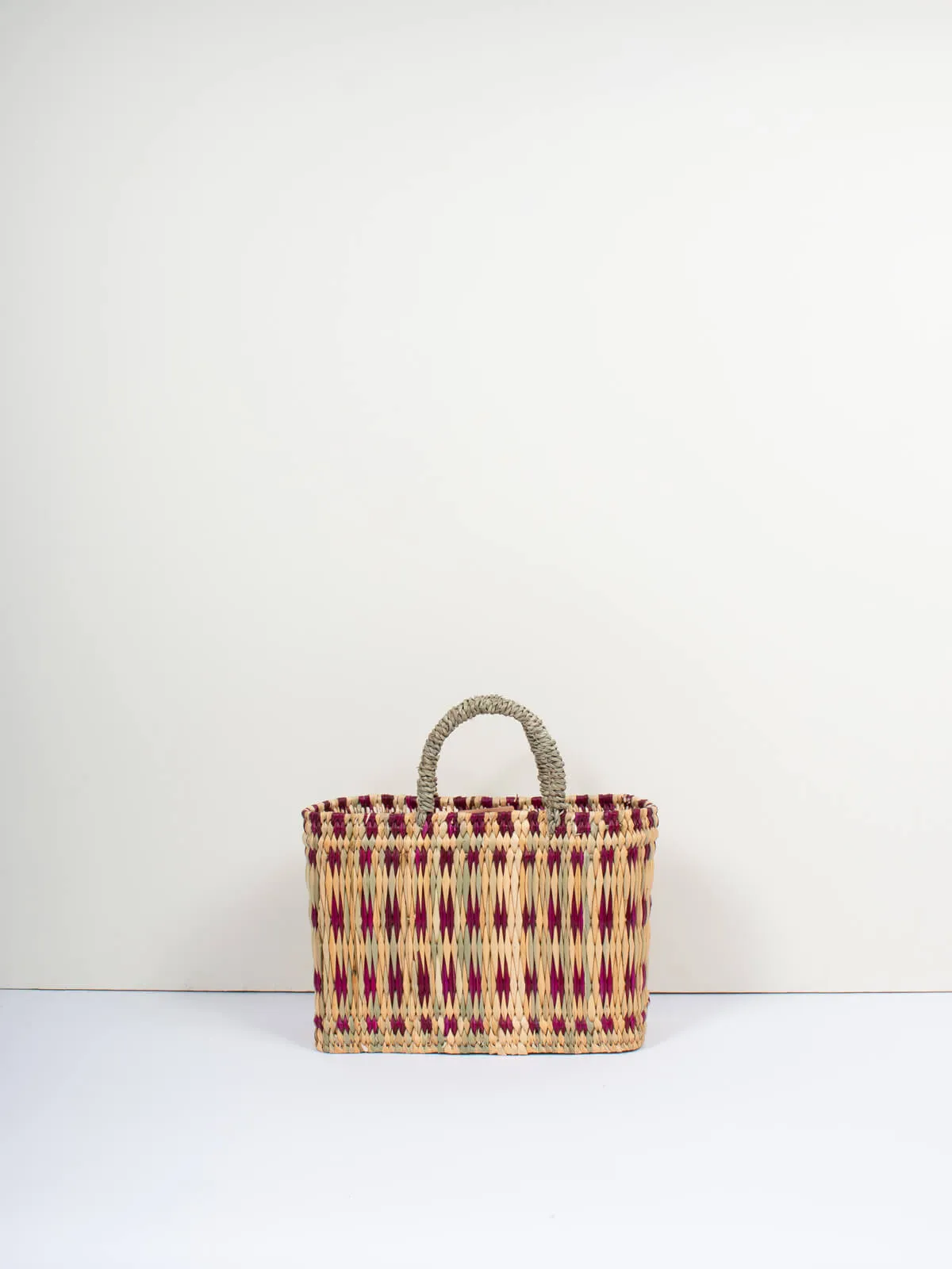 Woven Reed Basket, Violet