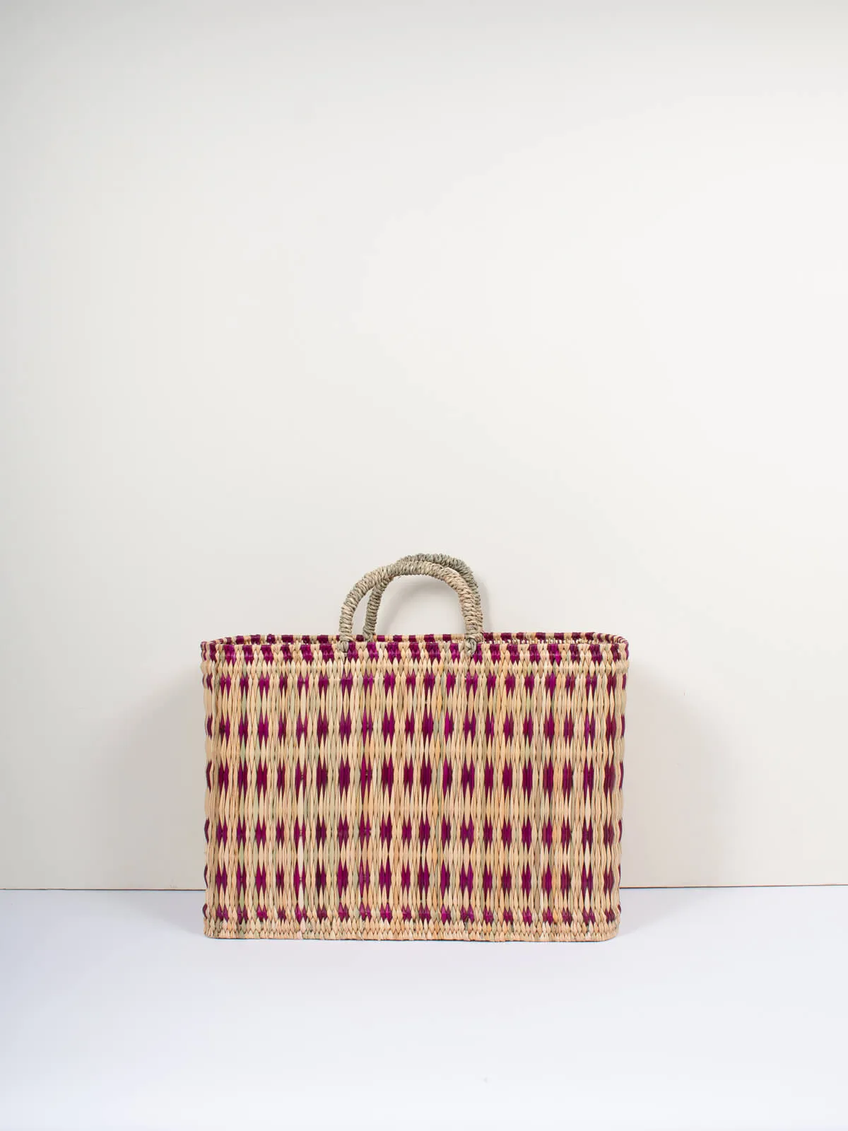 Woven Reed Basket, Violet