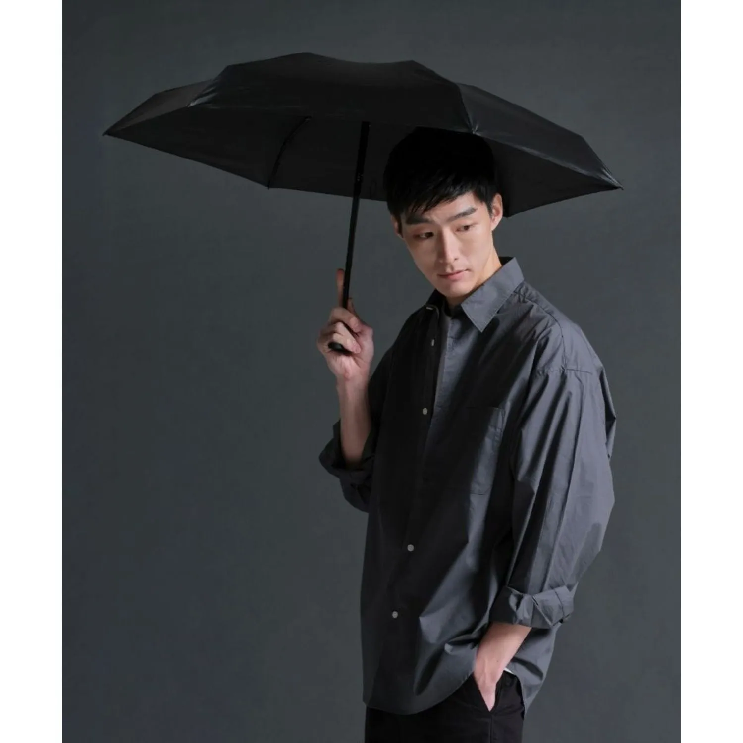 WPC Go-Koh Premium Black Compact UV Protection UPF 50  Umbrella 50cm
