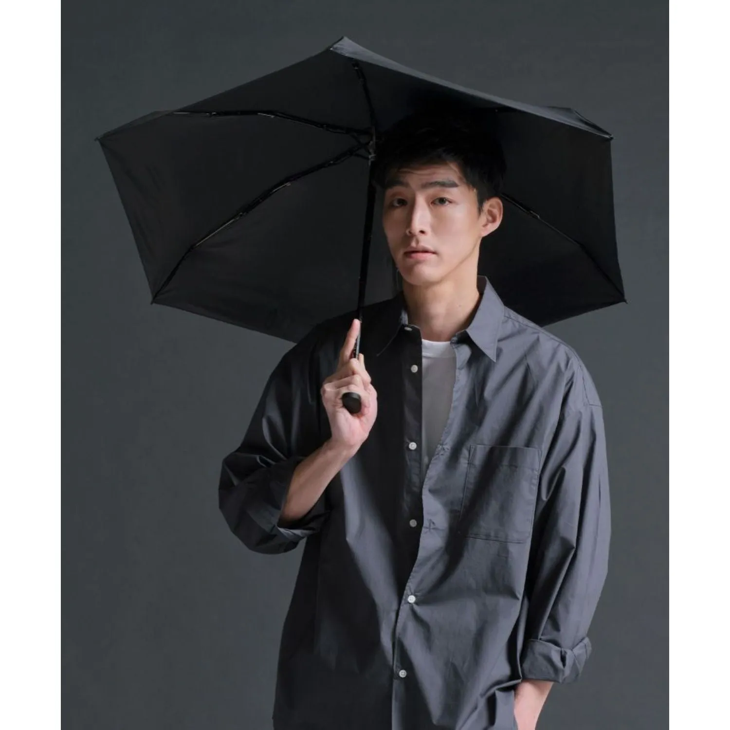 WPC Go-Koh Premium Black Compact UV Protection UPF 50  Umbrella 50cm
