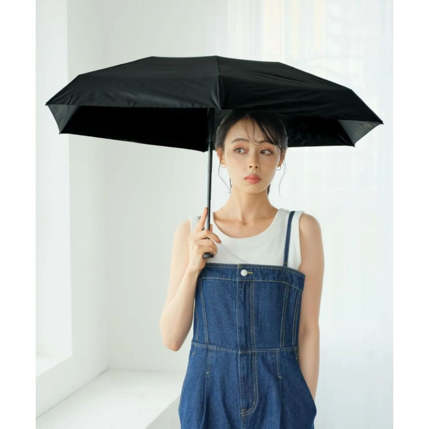WPC Go-Koh Premium Black Compact UV Protection UPF 50  Umbrella 50cm