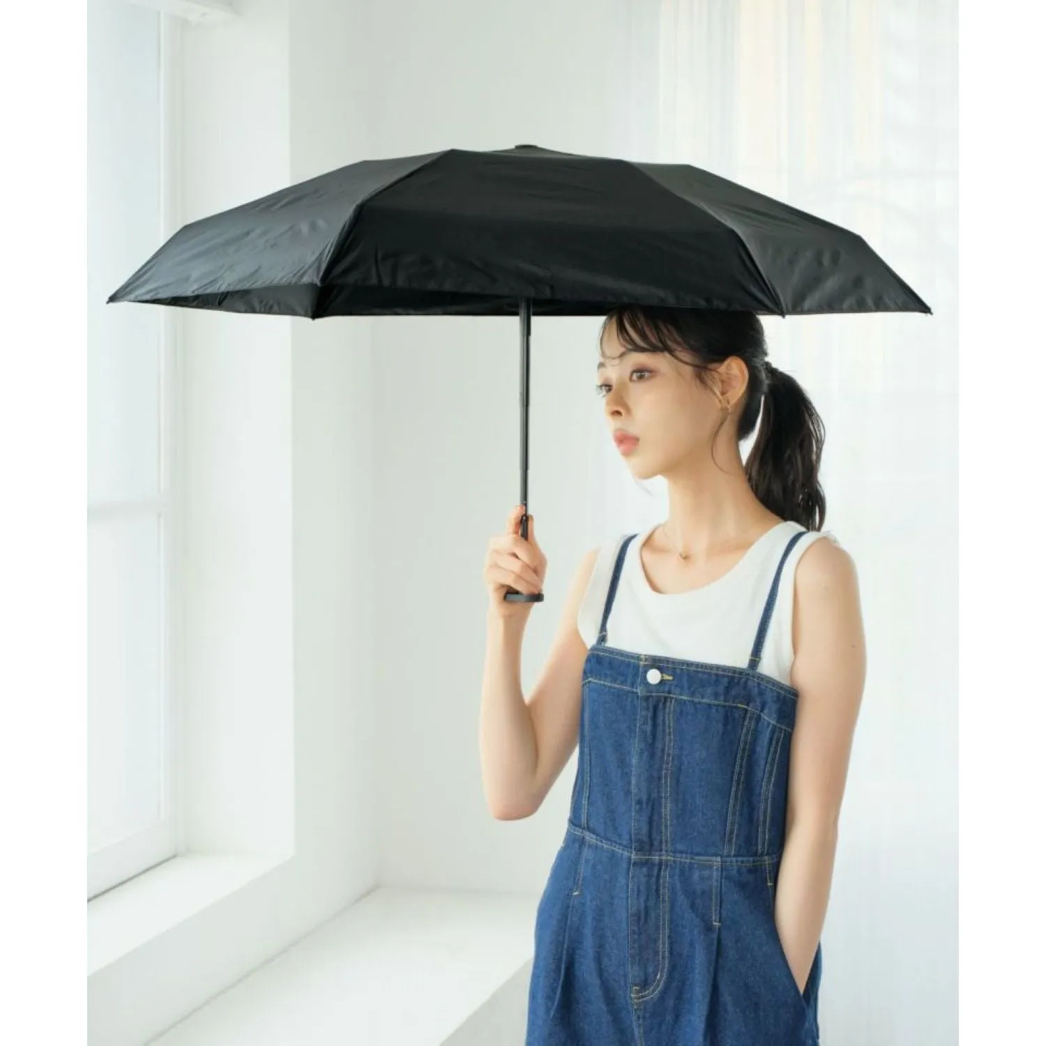 WPC Go-Koh Premium Black Compact UV Protection UPF 50  Umbrella 50cm