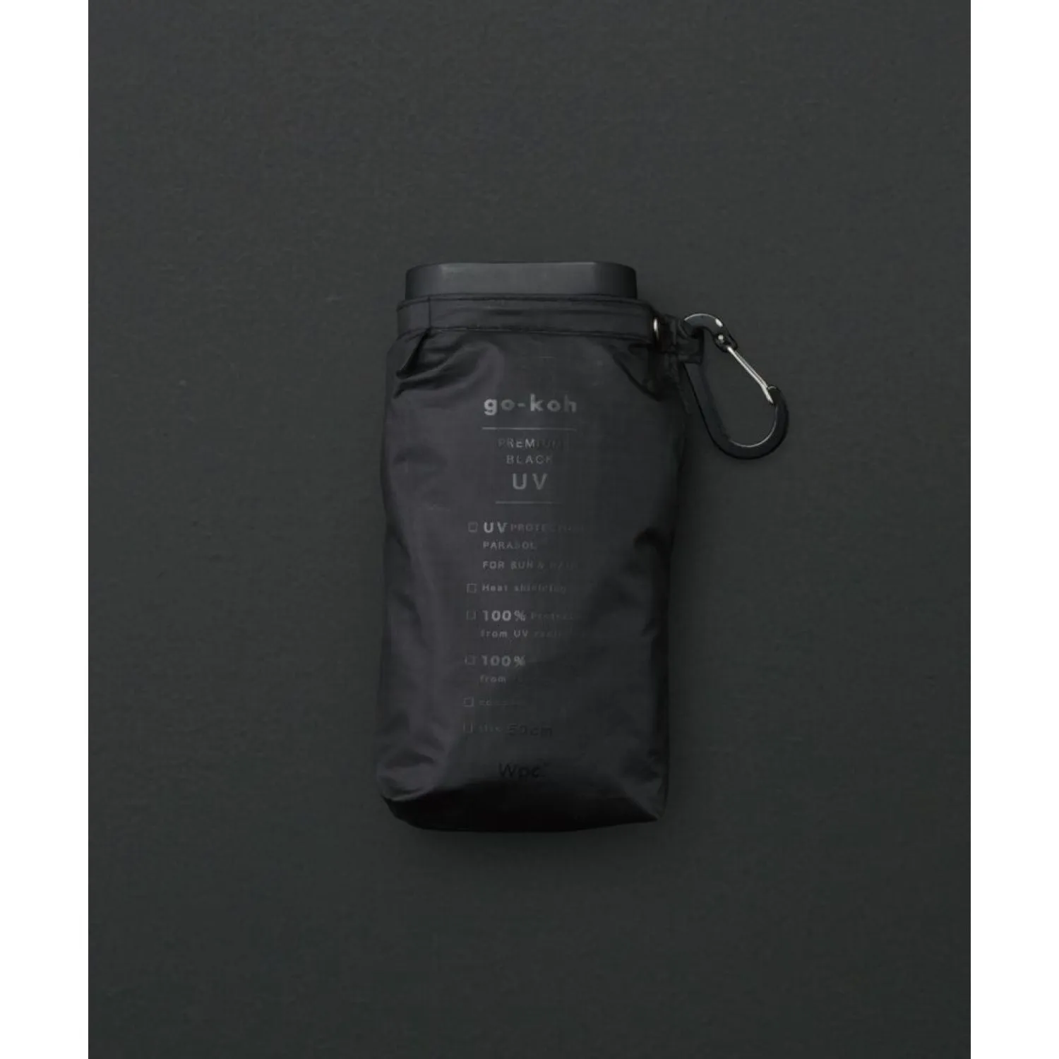WPC Go-Koh Premium Black Compact UV Protection UPF 50  Umbrella 50cm