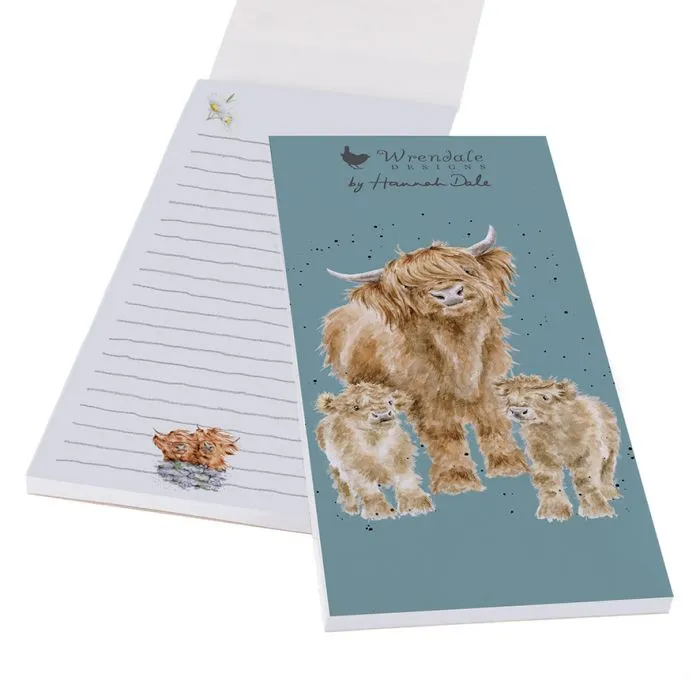 Wrendale 'Highland Wishes' Magnetic Shopping Listpad
