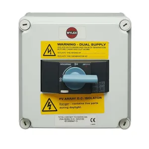 Wylex NHDC406006P 40A 6 Pole 600V DC Rotary Isolator